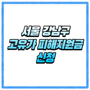서울 강남구 고유가 피해지원금 신청방법 대상 조회와 지급 기준 바로 확인