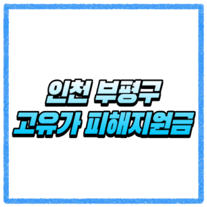 인천 부평구 고유가 피해지원금 신청방법 대상 조회와 지급 기준 바로 확인